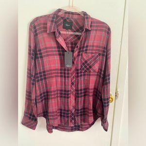 Rails Designer plaid shirt button down  Orig $168